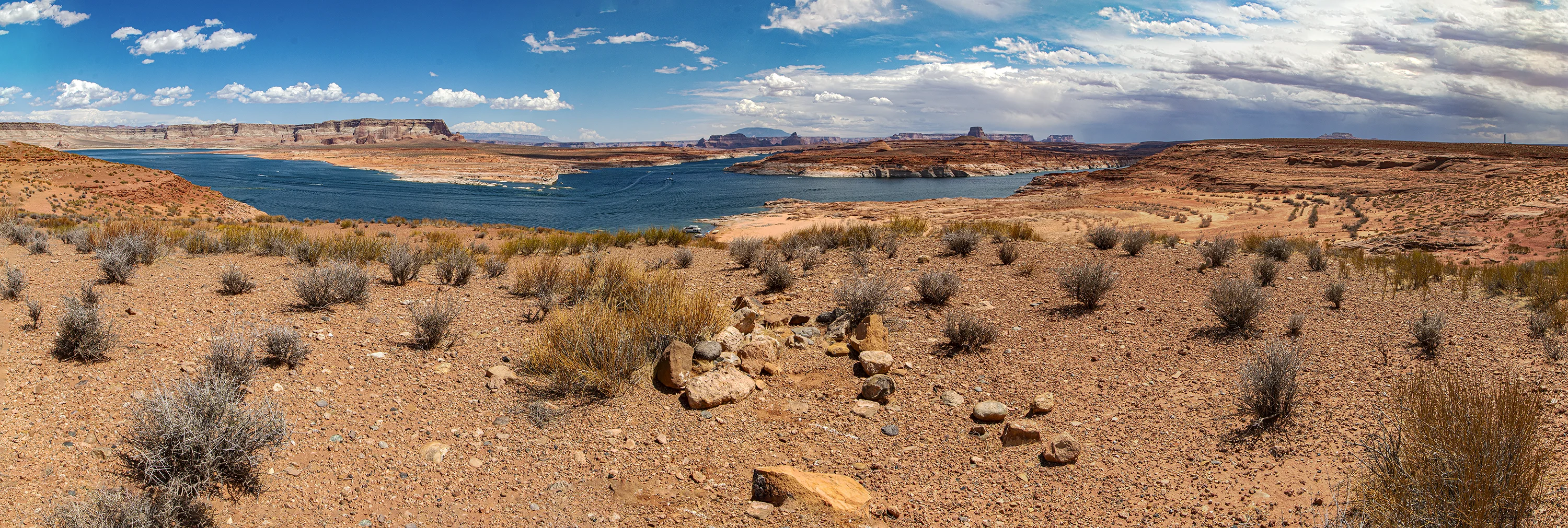 On the east side of Antelope Island, approximately Mile 144.