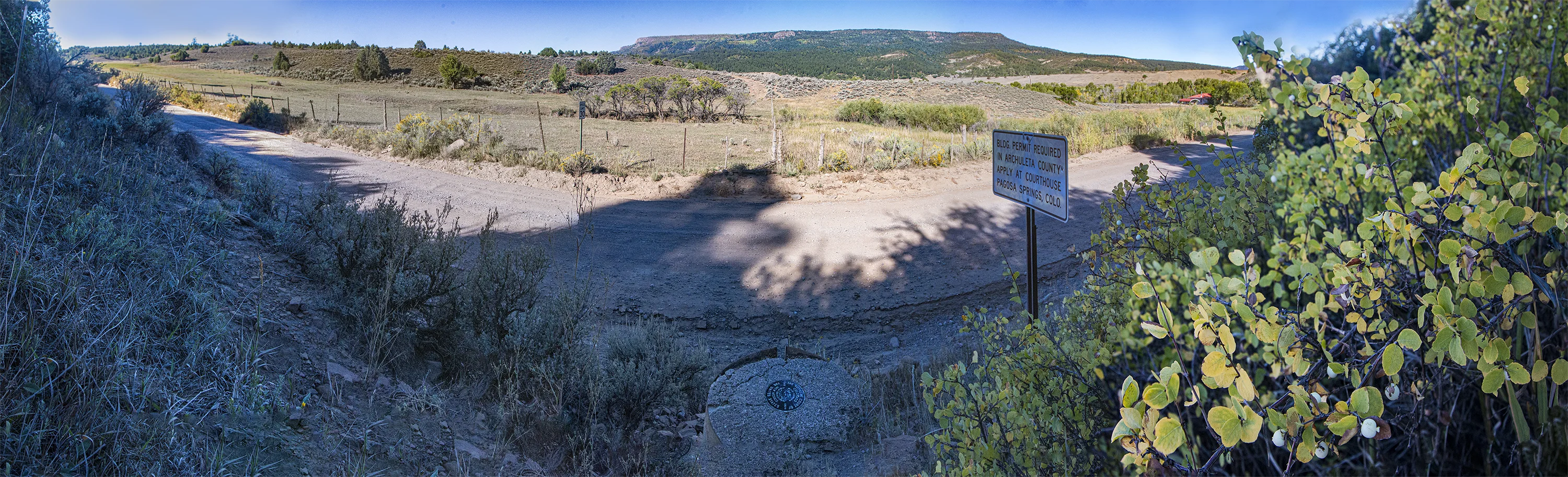 CO-NM Mile 213 looking west near Edith, Colorado