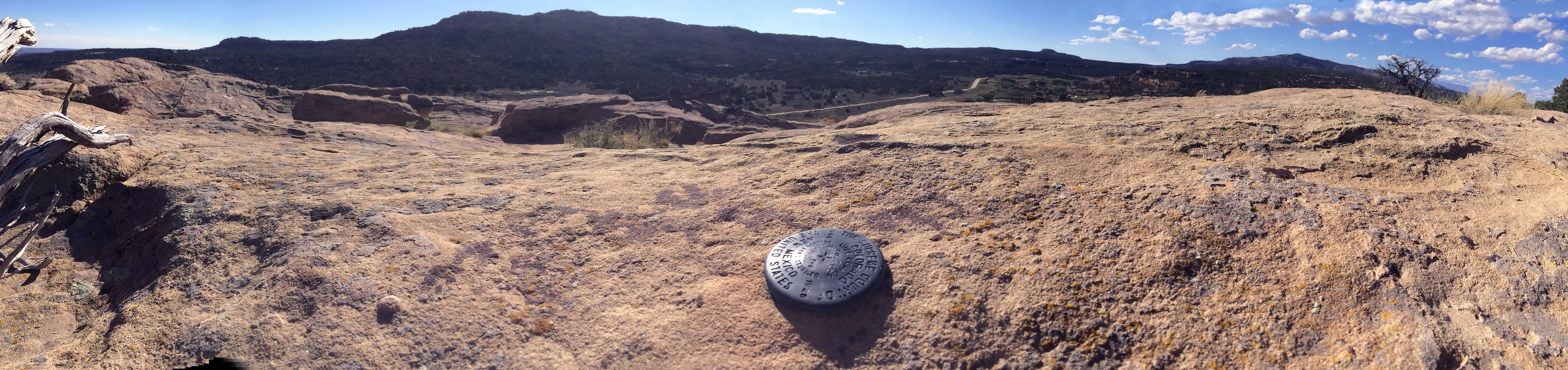 CO-NM Mile 269 above Cox Canyon, looking west
