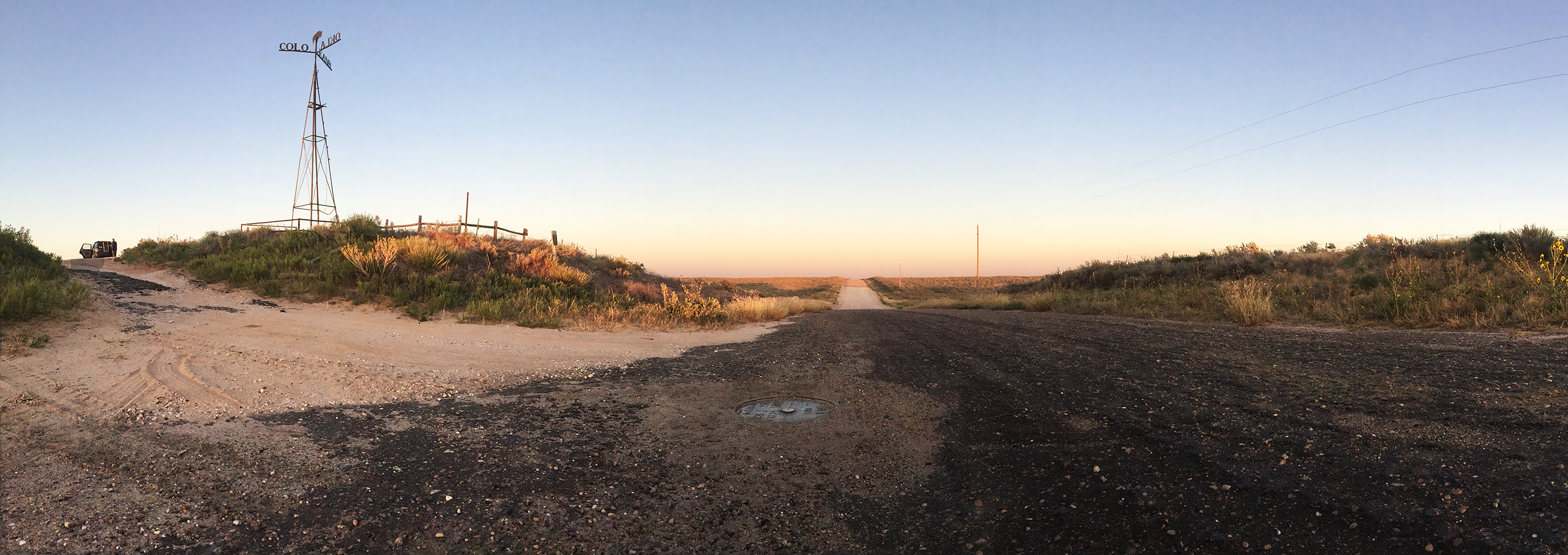 KS-OK-CO corner looking east